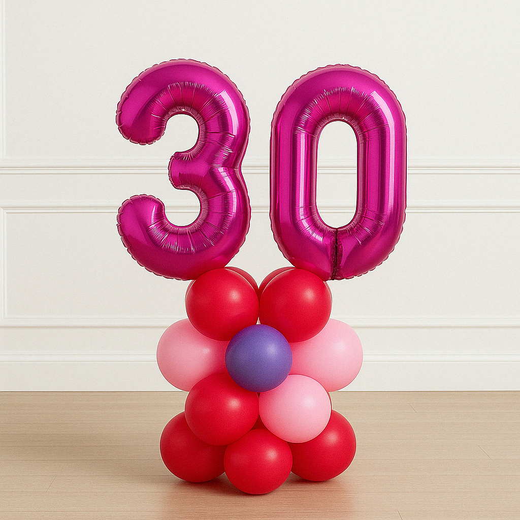 Giant Balloon Number Tower