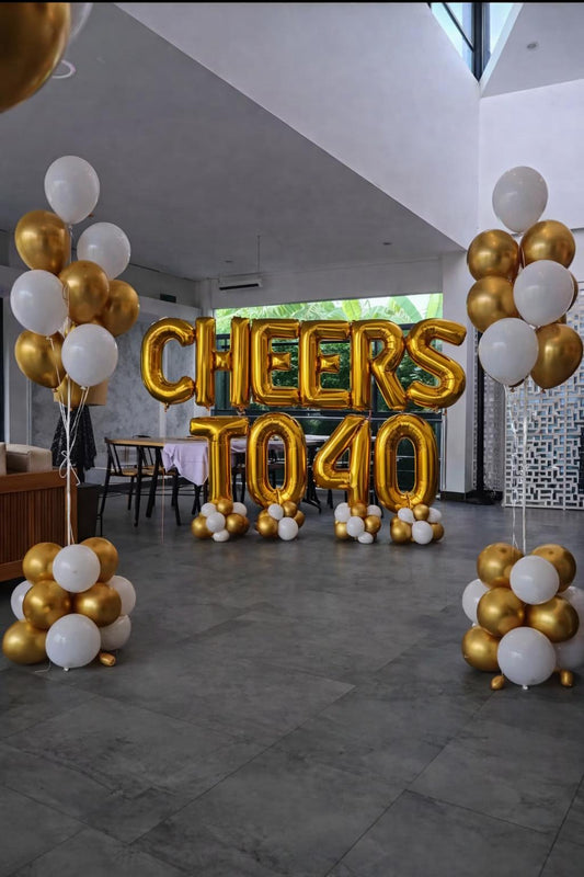 Giant Balloon Backdrop [NAME] + [AGE]